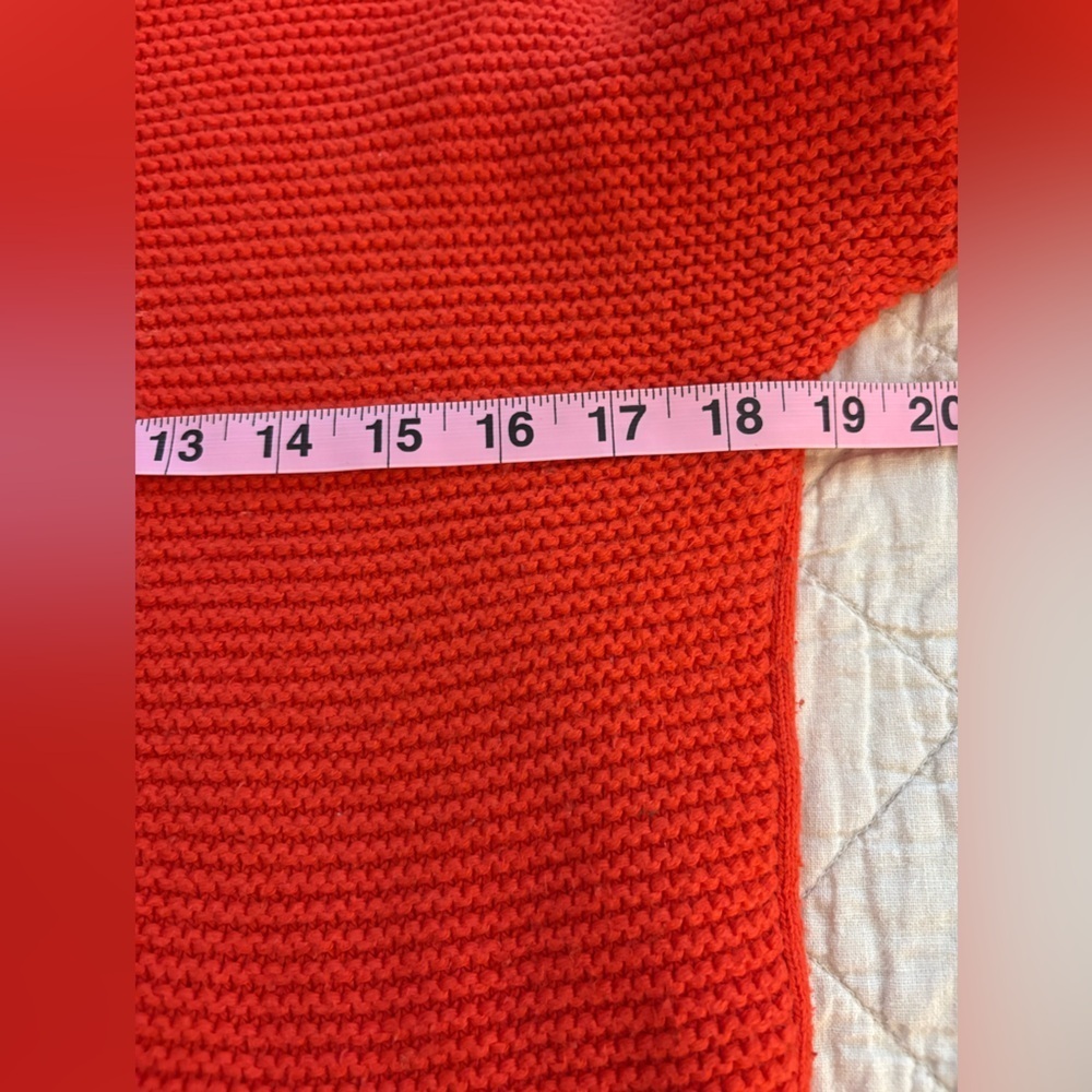 Boden Red Cashmere Blend Textured Knit Dolman Sweater Women’s Size 6 - Picture 6 of 7